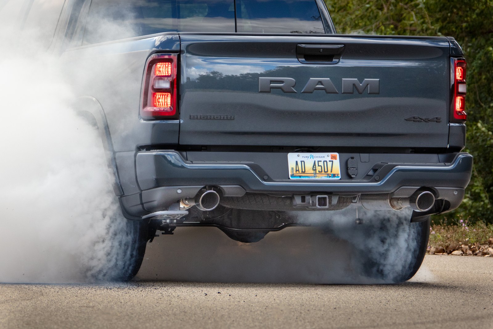 Ram 1500 mit Hemi-V8 beim Burnout