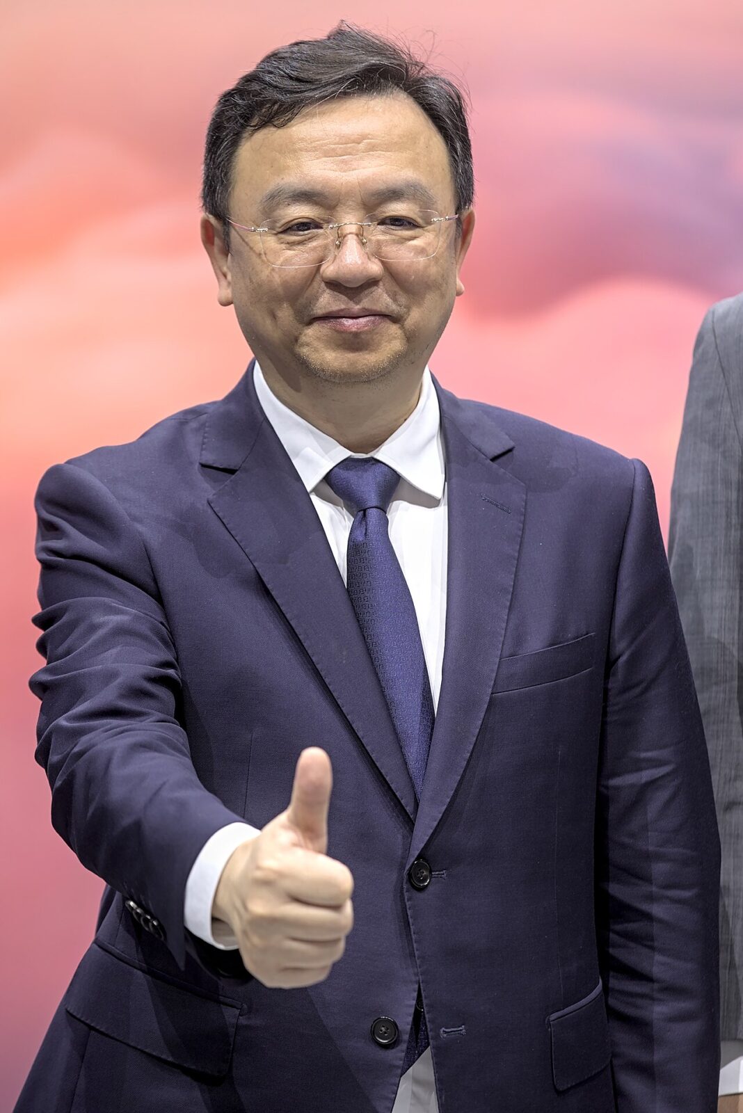 Wang Chuanfu an der Pressekonferenz von BYD an der IAA 2023