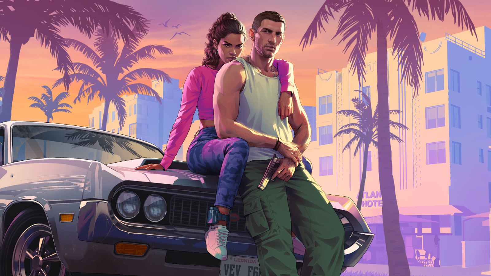 Plakatmotiv zum ersten Trailer von GTA VI (Grand Theft Auto VI)