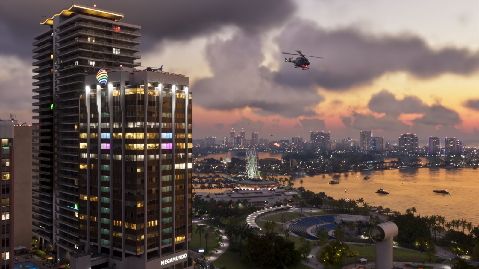 Vice City bei Abenddämmerung (Grand Theft Auto VI)