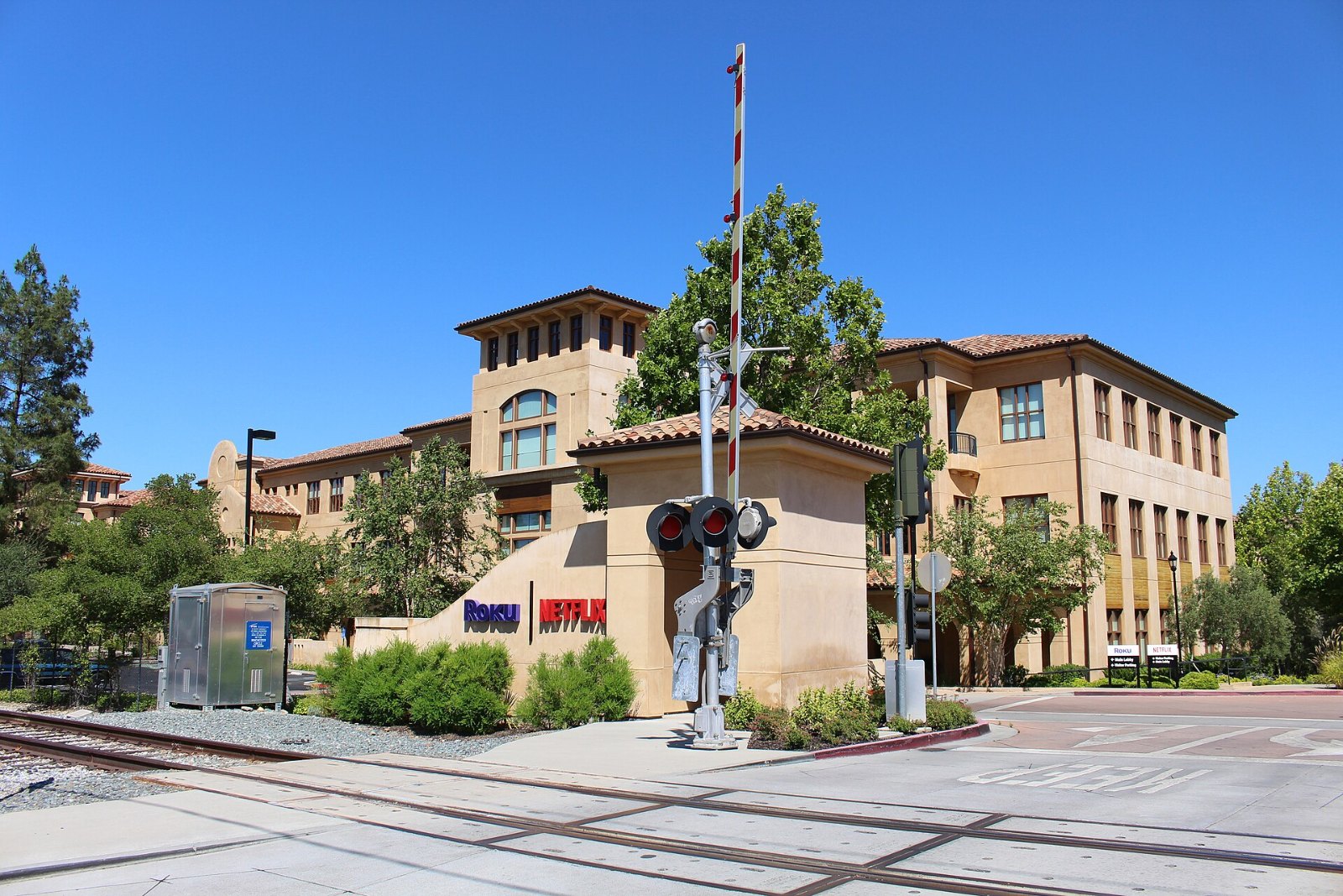 Der Hauptsitz von Netflix in Los Gatos, Kalifornien