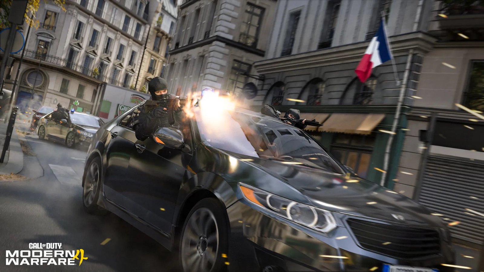 Strassenszene in Paris aus der Kampagne (Call of Duty: Modern Warfare 4)
